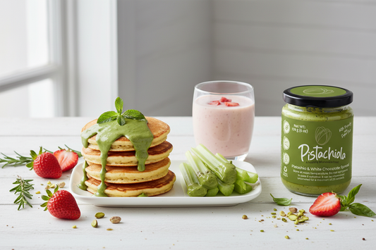 Keto Pistachio Pancakes