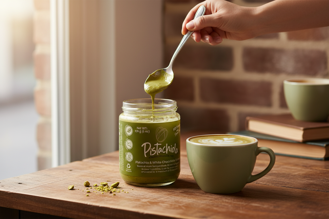 Pistachio latte